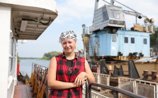"Becoming a captain is a big dream." How a young female river fleet engine operator is shattering stereotypes