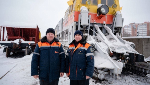 БЖД обеспечивает бесперебойную работу ж/д транспорта в период сильных снегопадов