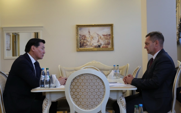 Alexey Lyakhnovich held a meeting with the head of the Republic of Kalmykia of the Russian Federation, Batu Khasikov