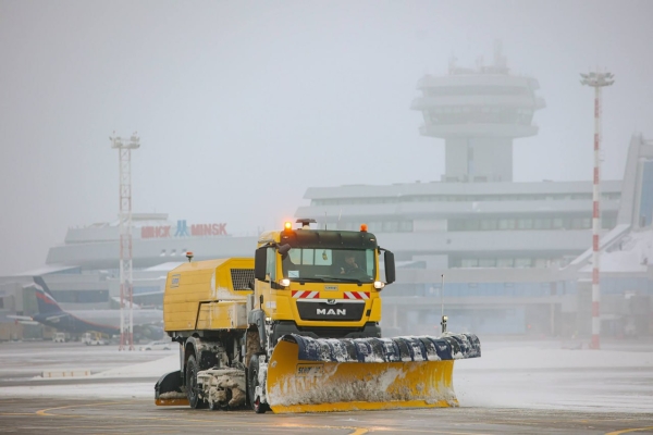 Safe conditions for flights during snowfalls are ensured at Minsk National Airport