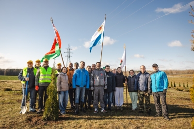 Коллектив Минтранса во главе с Алексеем Ляхновичем сегодня работал в Минском районе