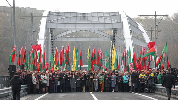 The opening ceremony of the bridge across the Pripyat River took place with the participation of the President of Belarus