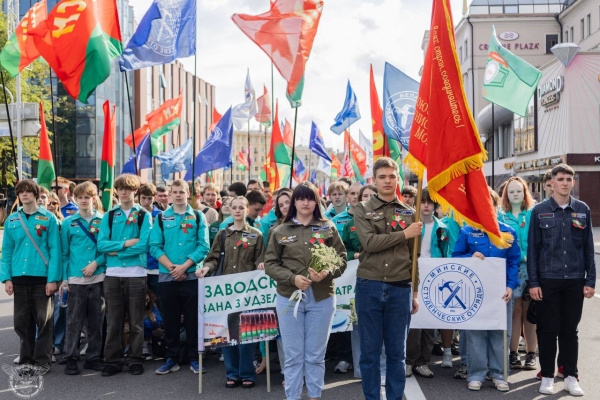 Курсанты БГАА приняли участие в торжественном шествии, посвященном открытию третьего трудового семестра – 2024 в Минске