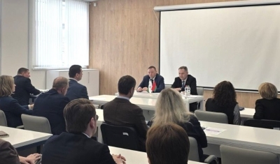 Alexey Lyakhnovich met with the staff of Closed Joint-Stock Insurance Company “Promtransinvest”